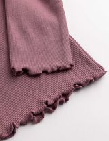 Bluză de corp cu m&acirc;necă lungă - Pietricele decorative - Mov inchis