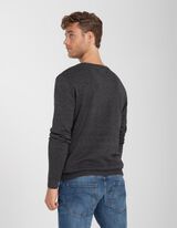 Pullover - &uuml;mar kaelus - tumehall