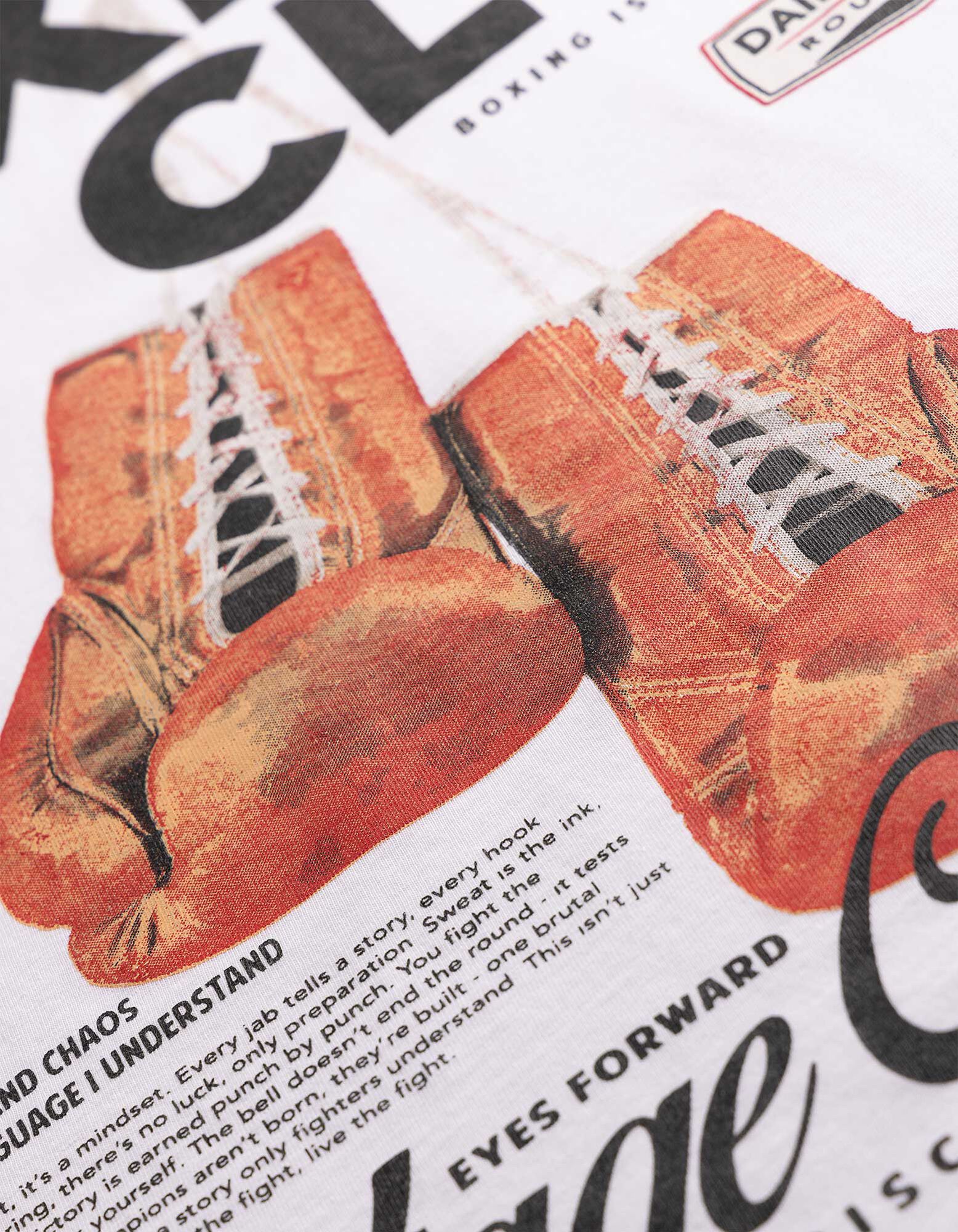 T-Shirt - R&uuml;ckenprint - Wei&szlig;