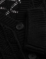 Cardigan - V-Ausschnitt - schwarz