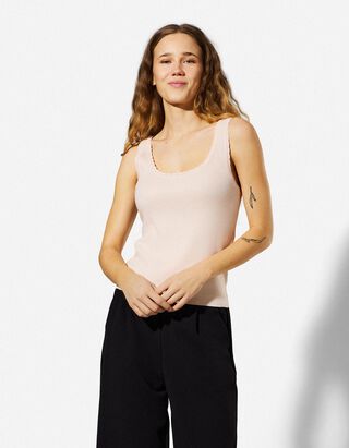 Stricktop - Viskose-Mix - rosa