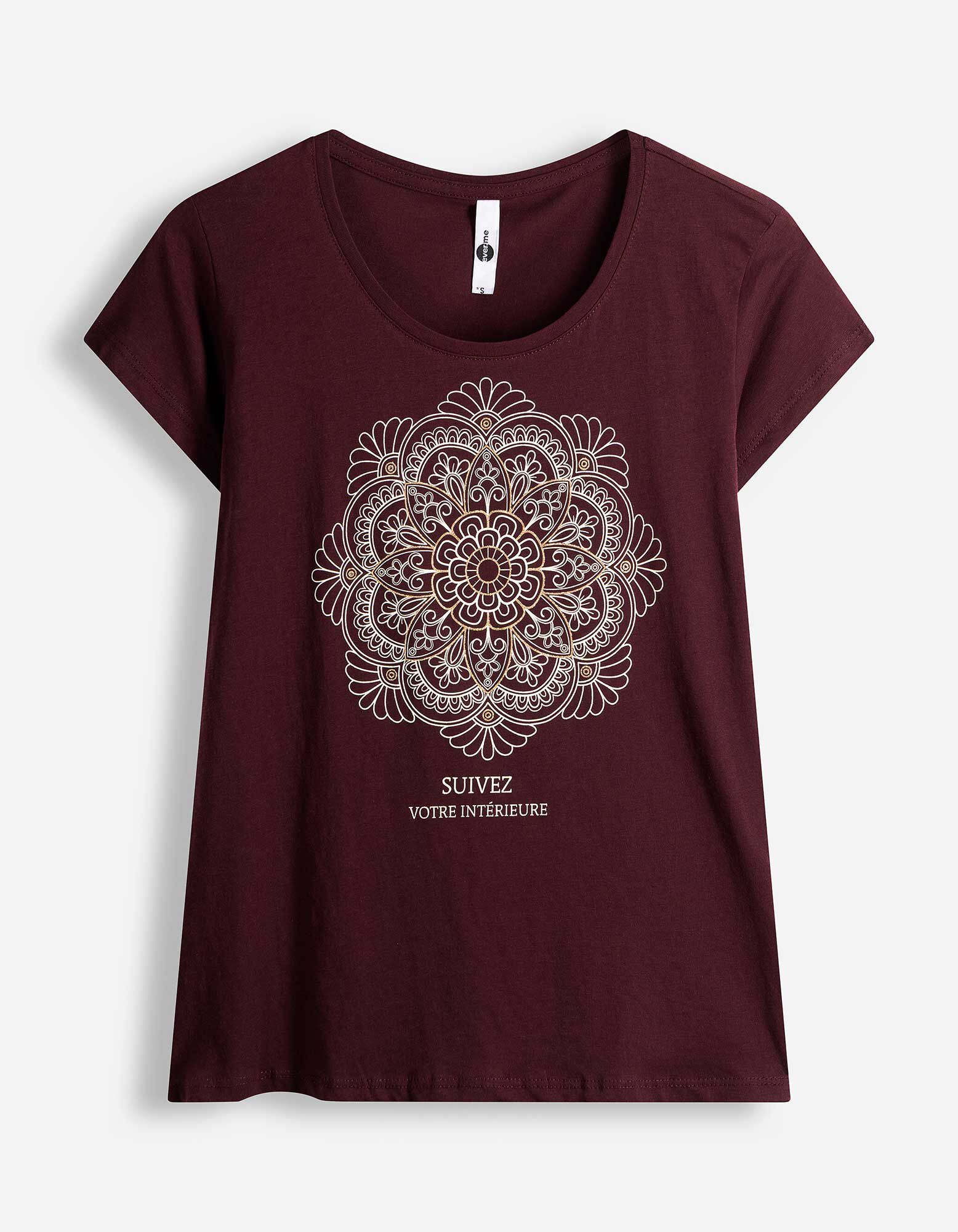 T-Shirt - Glitzerprint - Lila