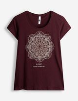 T-Shirt - Glitzerprint - Lila