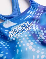 Badeanzug - Allover-Print - wei&szlig;