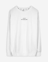 Sweatshirt - Rückenprint - weiß