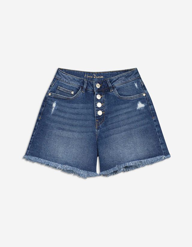 Jeansshorts - High Waist