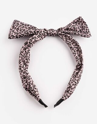 Accessoire pour cheveux - Motif l&eacute;opard - rose