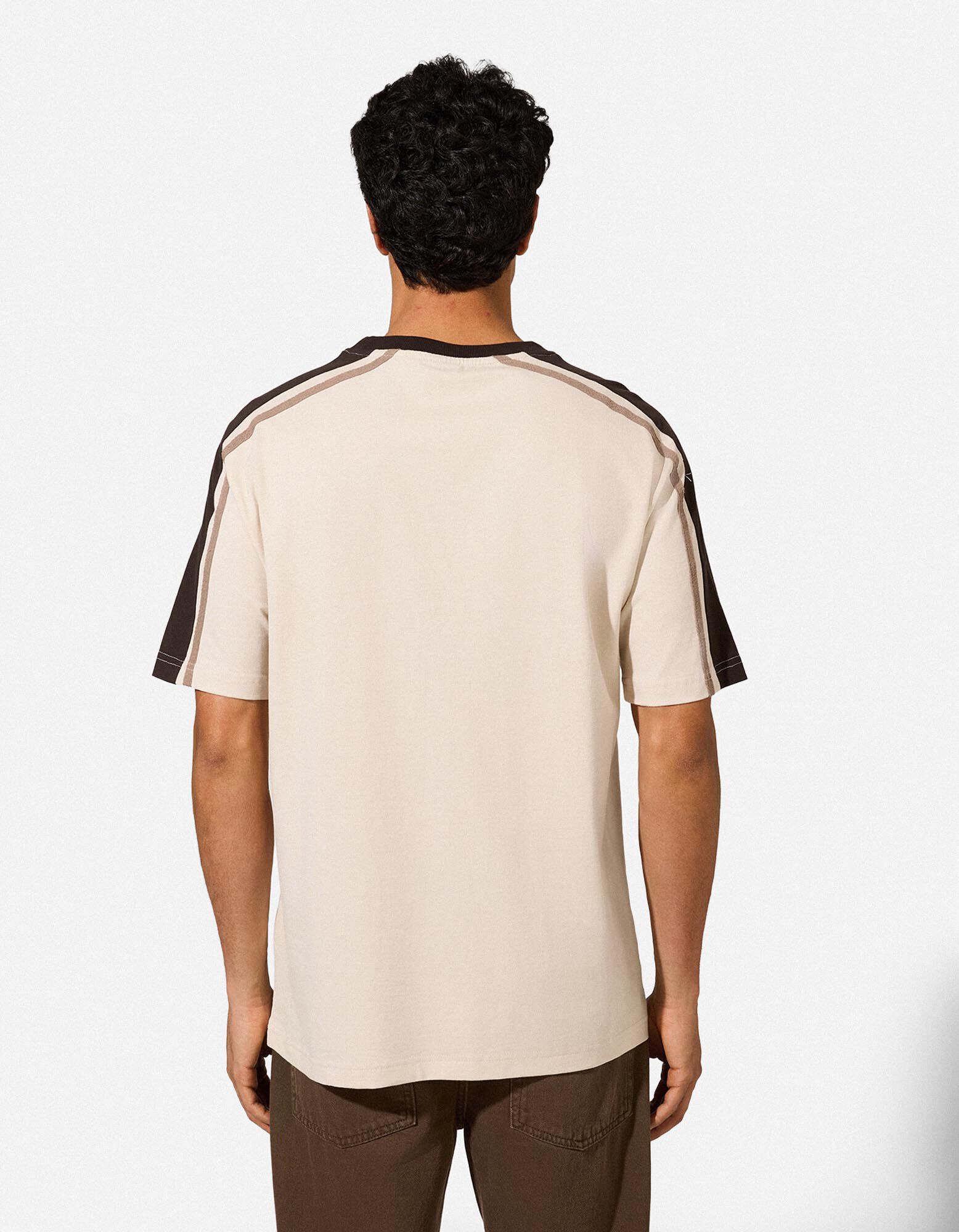 T-Shirt - Frontprint - beige