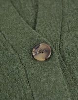 Kardigan - Rukavi sa fiksnim manžetnama - tamno-zelena