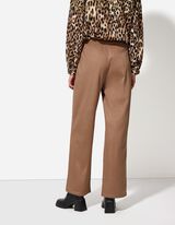 Pantaloni da jogging - Imitazione di camoscio - marrone