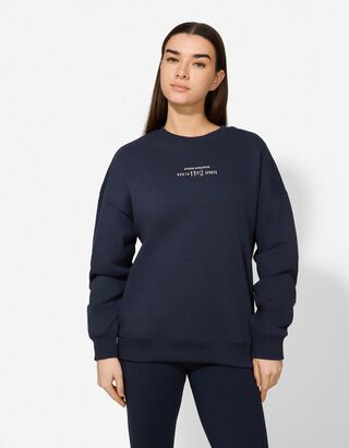 Sweatshirt - R&uuml;ckenprint - dunkelblau