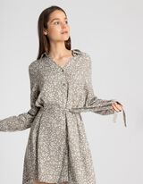 Longbluse - Knopfverschluss