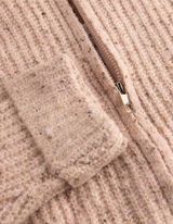 Cardigan - Rei&szlig;verschluss - Rosa