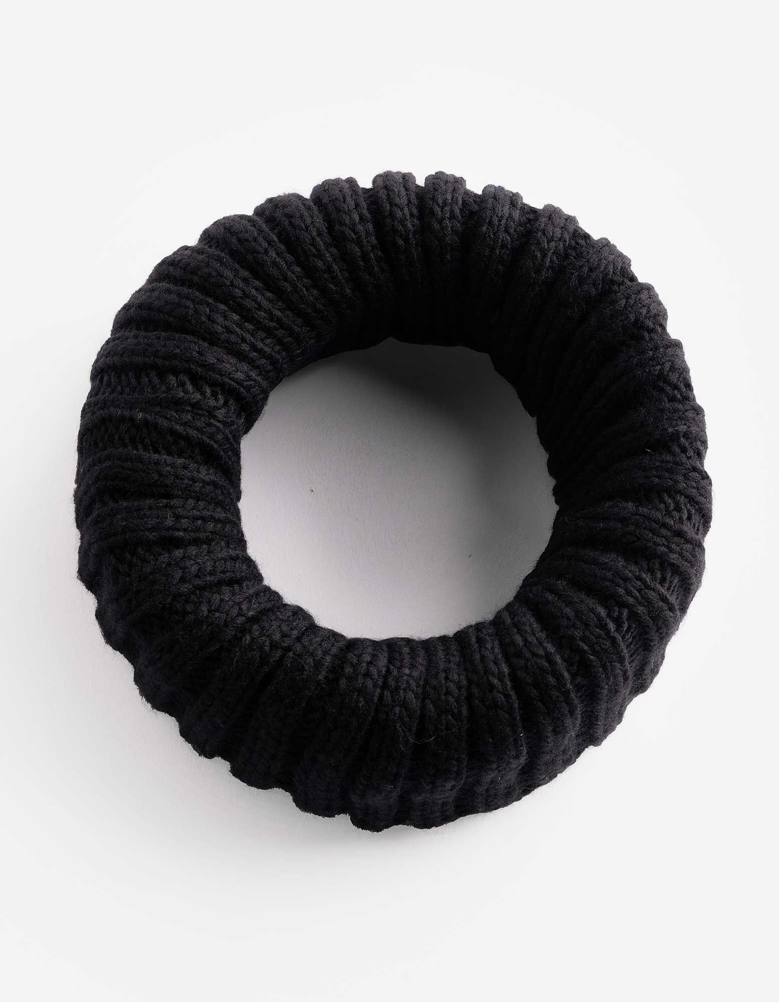 Loop-Schal - einfarbig - Schwarz