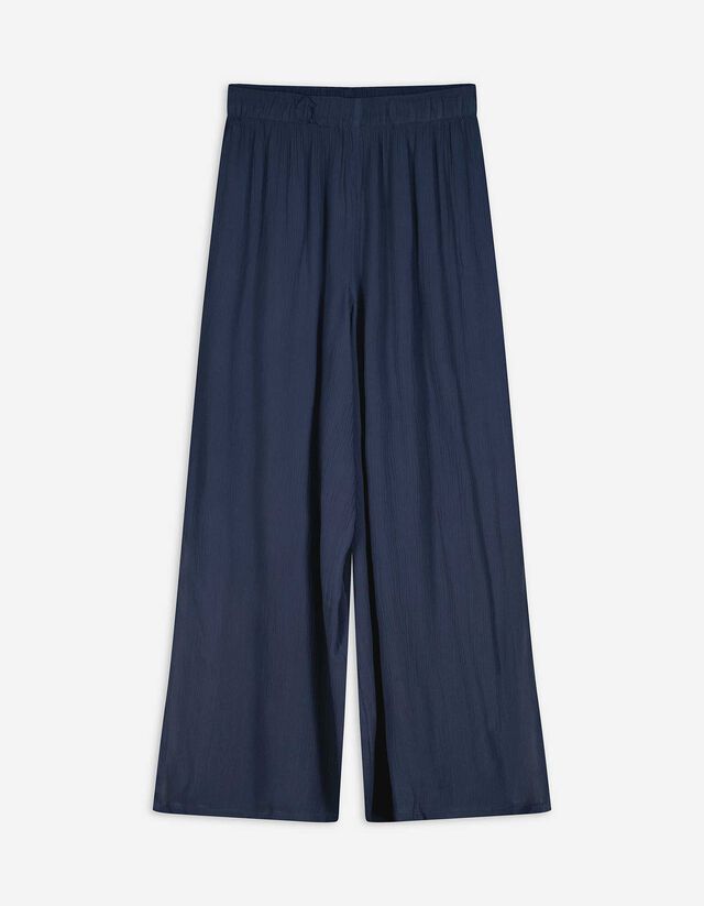 Jupe-culotte - LENZING™ ECOVERO™ - Bleu foncé