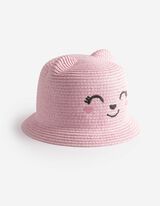 Slaměn&yacute; klobouk - V&yacute;&scaron;ivky - ruzova