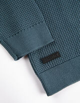 Pulóver - Gofri szerkezet - sotetkek