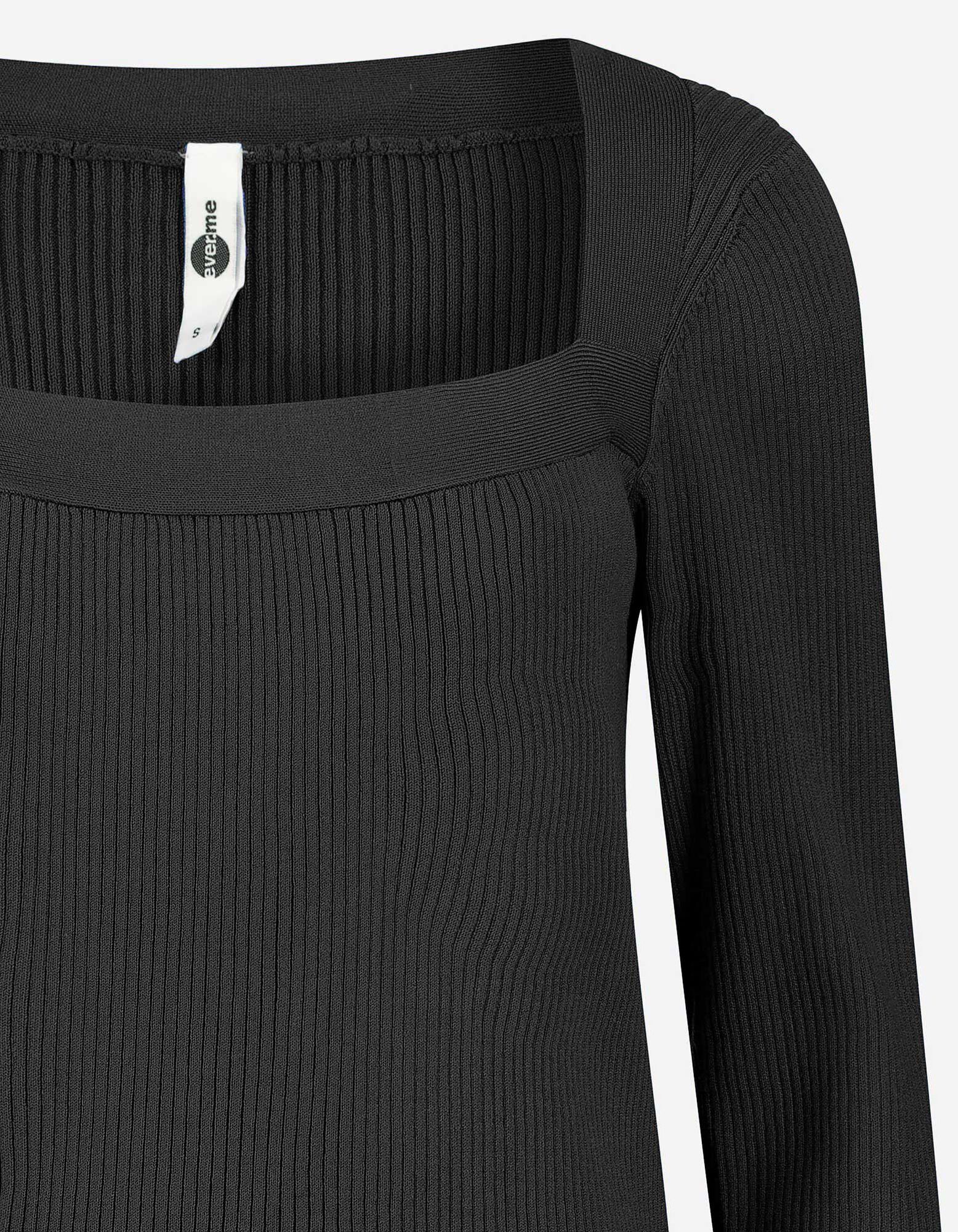 Pull-over - Viscose m&eacute;lang&eacute;e - Noir