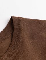 Pullover - Kurze &Auml;rmel - braun