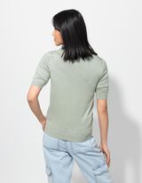 Pullover - Manica corta - verde chiaro