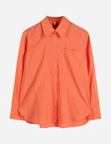 Hemdbluse - Hemdkragen - hellrot