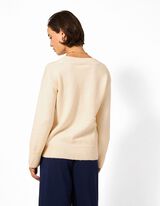 Pullover - Oversized Fit - Beige