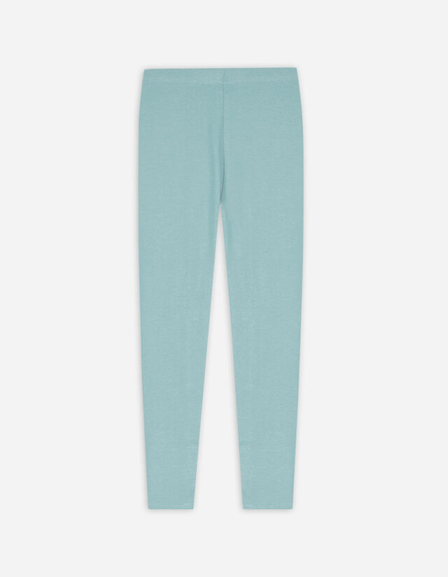 Leggings - Elastischer Bund - hellblau