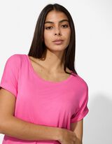 Tričko - Směs s visk&oacute;zou - pink