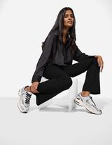 Leggings - Taglio svasato - nero