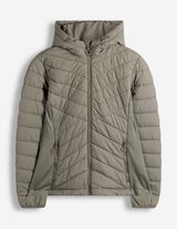 Gewatteerde jas - Kap - donkergroen