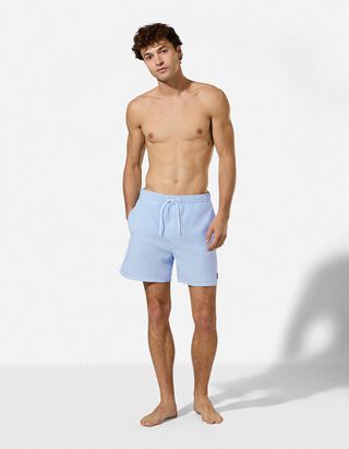 Badehose - Streifen - Hellblau