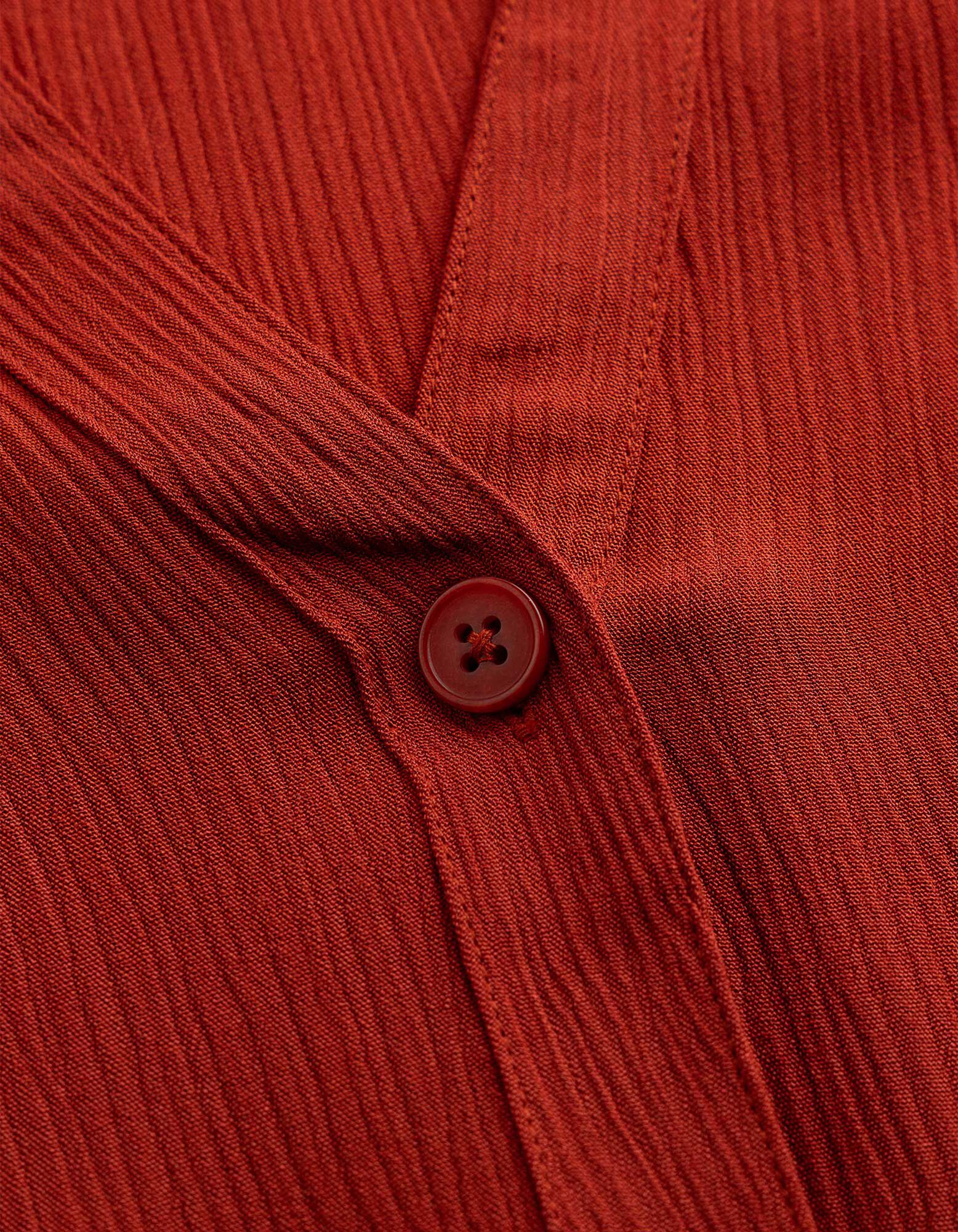 Haut en dentelle - Unicolore - rouille 