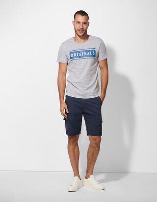 Cargoshorts - G&uuml;rtel - dunkelblau