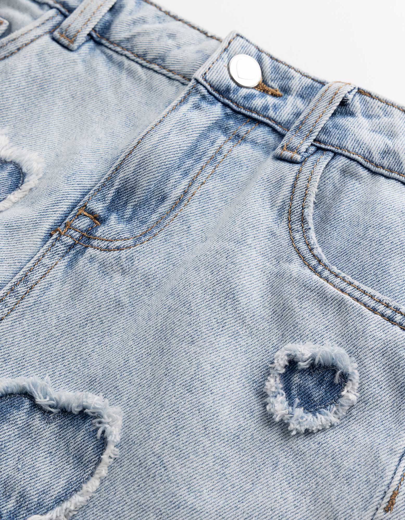Shorts - Applikation - Hellblau