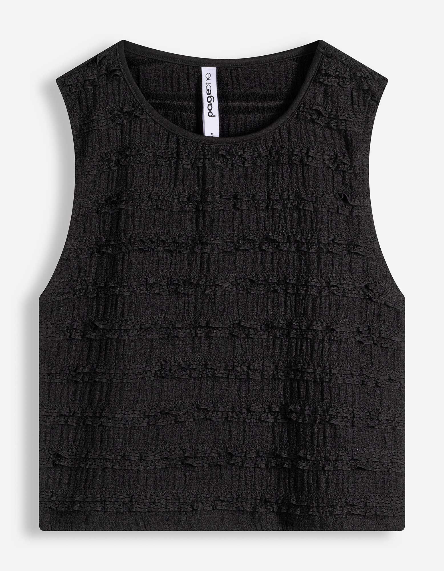 Cropped Top - Cropped - Schwarz