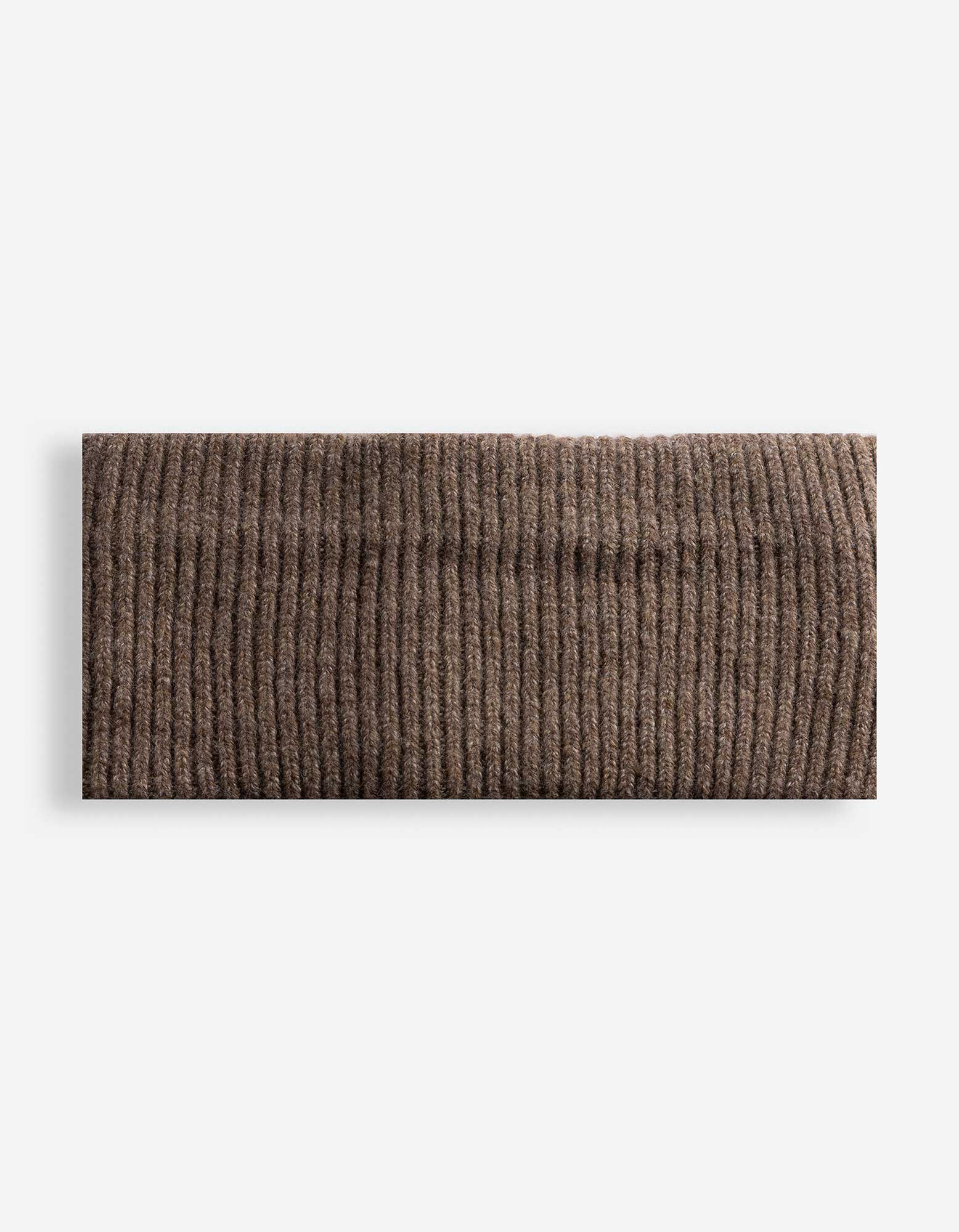 Hoofdband - Ribtricot - bruin