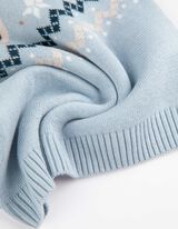 Maglione - Natale - celeste