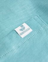 Tričko - N&aacute;prsn&eacute; vrecko - tyrkysovy