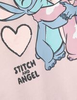 Sweatshirt - Lilo & Stitch - rosa
