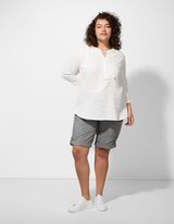 &Scaron;ortky s nakladan&yacute;mi vreckami - Pevne zafixovan&aacute; z&aacute;ložka nohav&iacute;c - svetlozelena