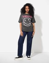 Majica kratkih rukava - Nirvana - sivo