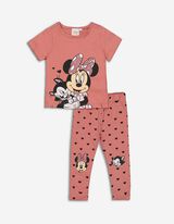 Set alcătuit din bluză și colanți - Minnie Mouse - Roz