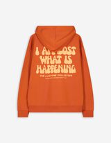 Trikotažinis megztinis - Nugaros raštas - oranzinis