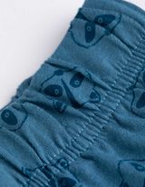 pidžama set od majice i &scaron;ortsa - &Scaron;areni print - plava