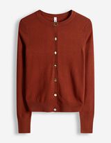 Cardigan - Patte de boutonnage - Rouge fonc&eacute;