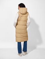 Lange Weste - Regular Fit - beige