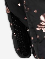 Síkesztyű - Elszórt nyomott minta - sötétszürke