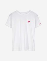 T-shirt - Borduursels - wit