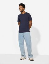 T-Shirt - einfarbig - dunkelblau