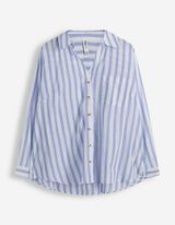 Hemdbluse - Streifen - dunkelblau